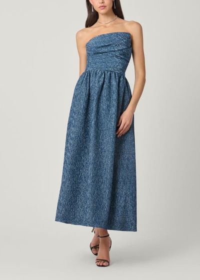 white christmas dresses Shoshanna Kora Dress in Navy/Khaki main image 0