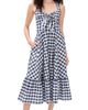 Shoshanna Shoshanna Nellie Dress Navy/Optic - 1