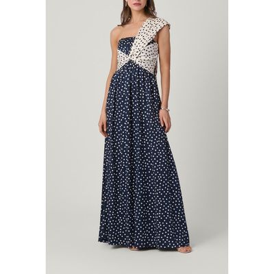 Shoshanna Shoshanna Polka Dot Satin Blakely Dress