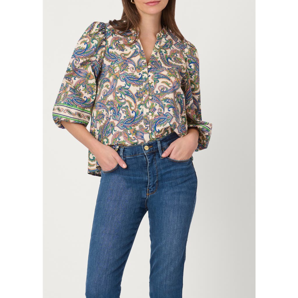 Shoshanna Shoshanna Pura Paisley Print Silbi Top