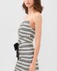 Shoshanna Shoshanna Shelley Dress Ecru/Jet - 4