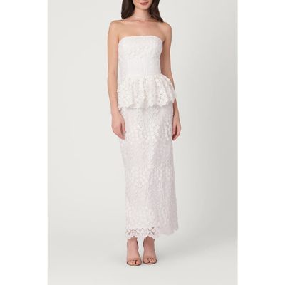 Shoshanna Shoshanna Vine Embroidered Mesh Midnight Lotus Dress
