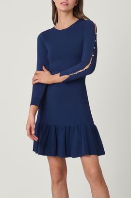 Shoshanna Shoshanna Waverly Button Knit Jace Dress