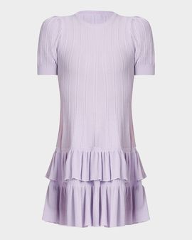 Shoshanna Sloan Pointelle Knit Ruffle Mini Dress