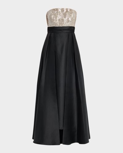 Shoshanna Tilly Sequined Strapless Gown