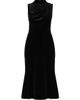 Shoshanna Women's Audrey Velvet Draped Midi-Dress - 1