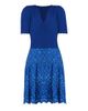 Shoshanna Women's Fallon Eyelet Mixed-Media Mini Dress - 5