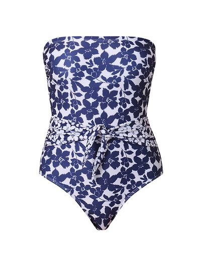 Shoshanna Women's Floral Tie-Waist One-Piece Swimsuit