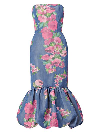 Shoshanna Women's Julieanne Floral Bubble-Hem Midi Dress