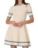Shoshanna Women's Kate Striped Knitted Mini Dress - 2