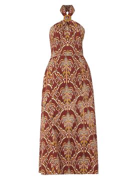 Shoshanna Women's Lainey Stretch-Cotton Midi Dress