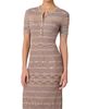 Shoshanna Women's Lara Henley Midi-Dress - 4