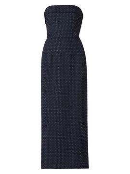 Shoshanna Women's Liza Crystal-Studded Twill Strapless Dress