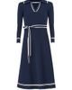 Shoshanna Women's Malia Tie-Waist A-Line Midi Dress - 1