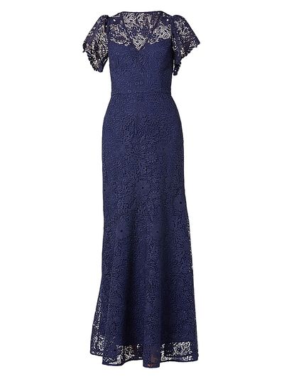 Shoshanna Women's Manuela Lace V-Neck Maxi Dress