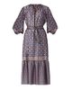 Shoshanna Women's Scout Geometric Tie-Waist Midi-Dress - 5