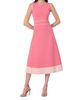 Shoshanna Women's Tiffany Button-Shoulder Midi Dress - 2