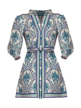 Shoshanna Women's Vesey Tapestry Print Mini Shirtdress
