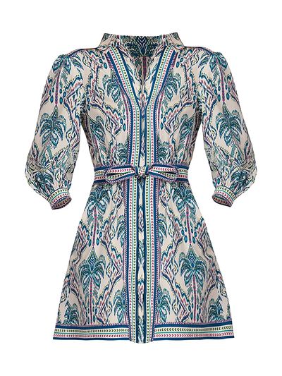 Shoshanna Women's Vesey Tapestry Print Mini Shirtdress