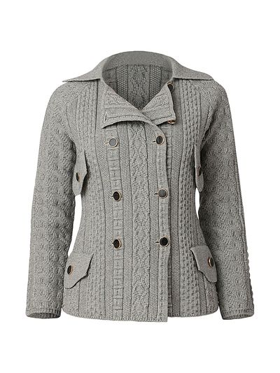 Shoshanna Women's Wes Knit Double-Breasted Jacket
