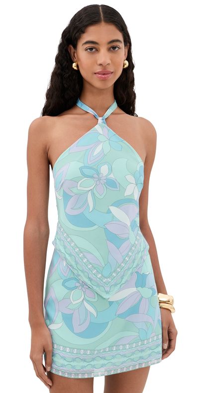 Show Me Your Mumu Show Me Your Mumu Bianca Mini Dress Riveria Swirl