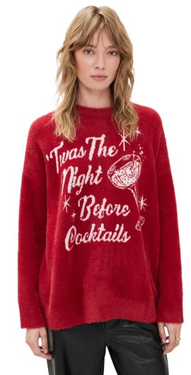 Show Me Your Mumu Show Me Your Mumu Classic Crew Neck Sweater Twas The Night Knit