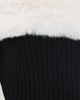 Show Me Your Mumu Show Me Your Mumu Donna Mini Dress Black Knit With White Faux Fur - 6