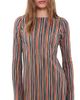 Show Me Your Mumu Show Me Your Mumu Drifter Mini Dress Sundown Stripe Knit - 1