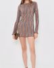 Show Me Your Mumu Show Me Your Mumu Drifter Mini Dress Sundown Stripe Knit - 5
