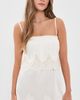 Show Me Your Mumu Show Me Your Mumu Emmylou Mini Dress Ivory Satin With Lace Trim - 2