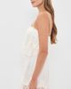 Show Me Your Mumu Show Me Your Mumu Emmylou Mini Dress Ivory Satin With Lace Trim - 4