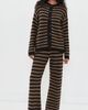 Show Me Your Mumu Show Me Your Mumu Feel Good Pants Coffee Stripe Knit - 5