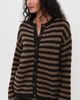 Show Me Your Mumu Show Me Your Mumu Inez Cardigan Coffee Stripe Knit - 2