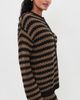 Show Me Your Mumu Show Me Your Mumu Inez Cardigan Coffee Stripe Knit - 4