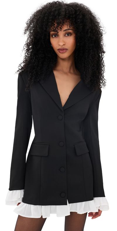 Show Me Your Mumu Show Me Your Mumu Josaphine Blazer Dress Black Suiting