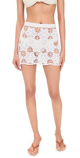 Show Me Your Mumu Show Me Your Mumu Offshore Skirt Salt Air Crochet