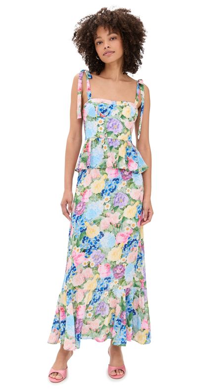 strapless open back dress Baby Rose Gia Gown