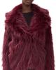 Show Me Your Mumu Show Me Your Mumu Salt Lake Fur Coat Merlot Knit Faux Fur - 1