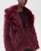 Show Me Your Mumu Show Me Your Mumu Salt Lake Fur Coat Merlot Knit Faux Fur - 2