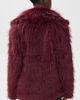 Show Me Your Mumu Show Me Your Mumu Salt Lake Fur Coat Merlot Knit Faux Fur - 3