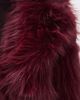 Show Me Your Mumu Show Me Your Mumu Salt Lake Fur Coat Merlot Knit Faux Fur - 6