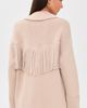 Show Me Your Mumu Show Me Your Mumu Santa Barbara Knit Jacket Tan Knit With Fringe - 3