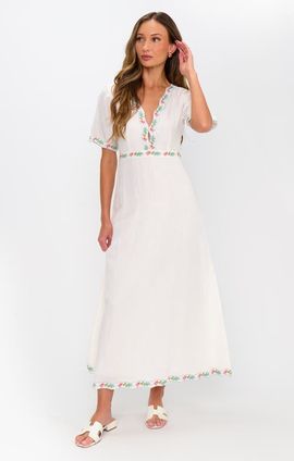 Show Me Your Mumu - Steph Mini Dress Italian Picnic Linen M