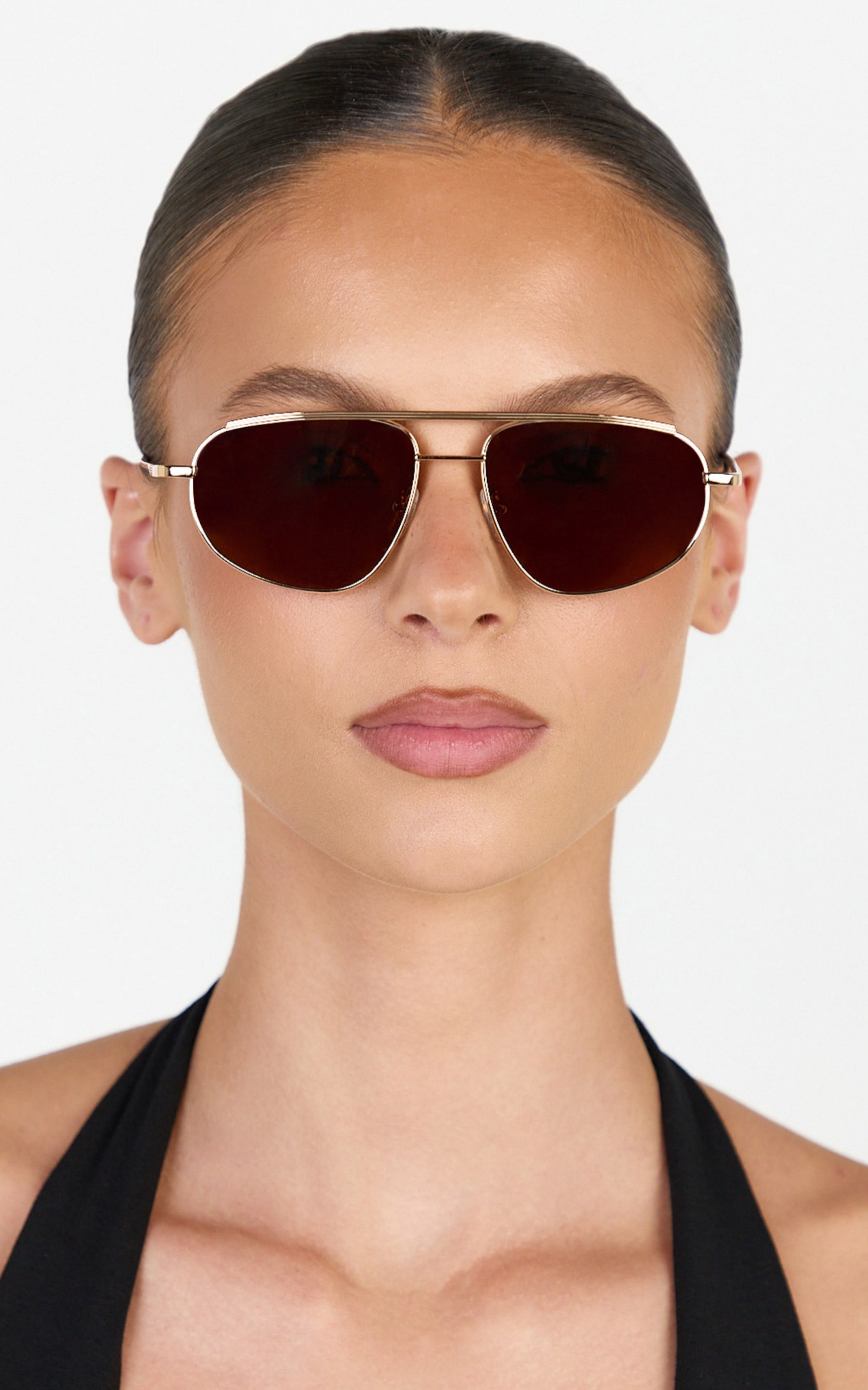 Showpo Inez Sunglasses - Square Sunglasses in Gold