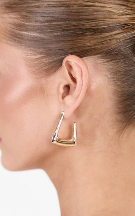 Showpo Lillie Earrings - Half Hoop Earrings in Gold