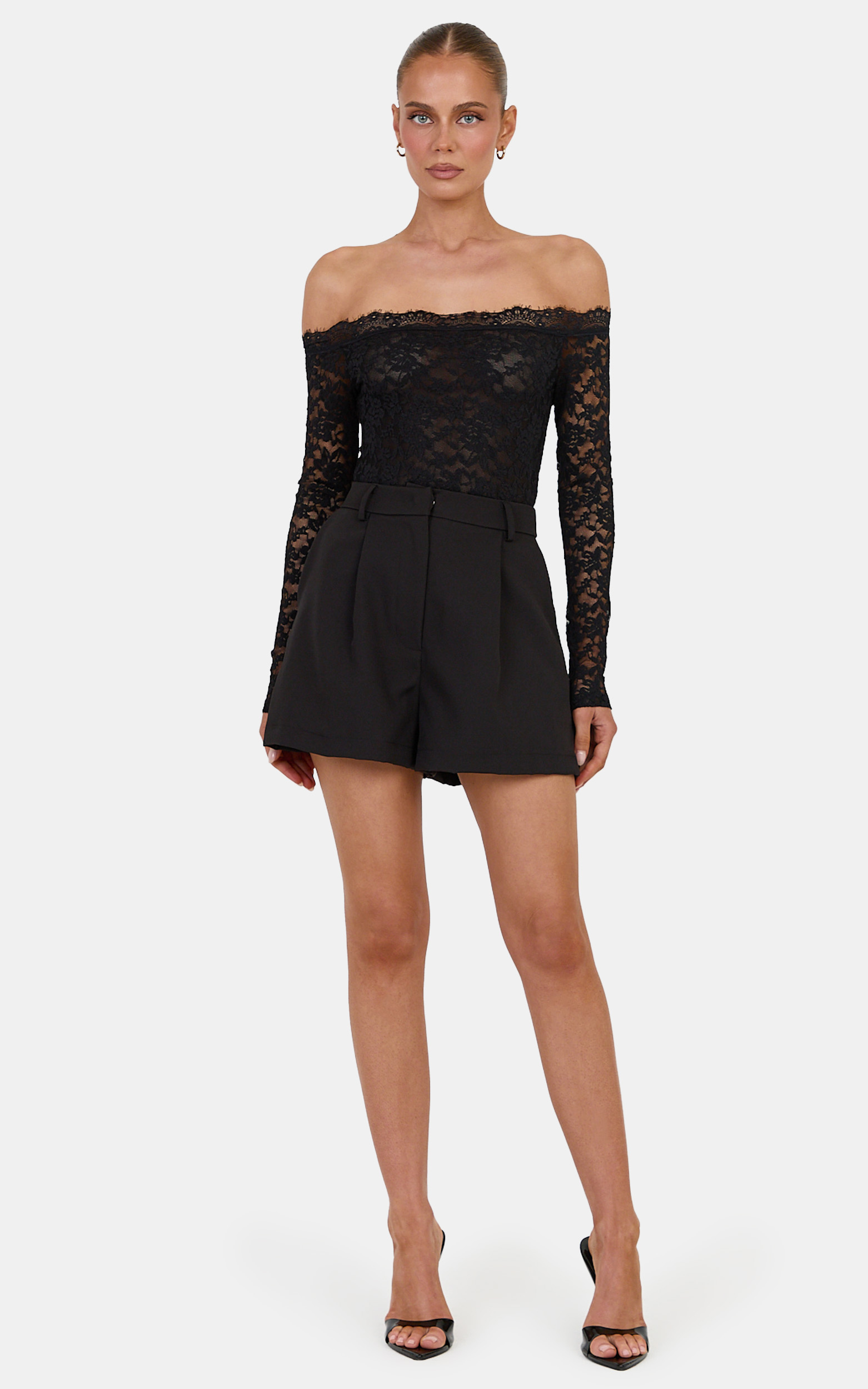 Showpo Victoria Shorts - Tailored A Line Shorts in Black