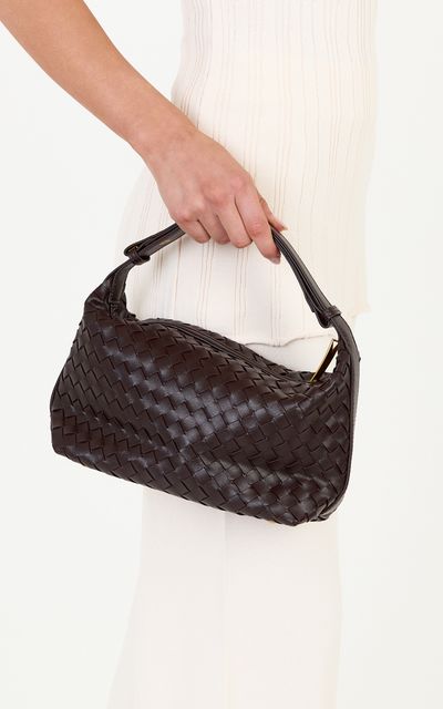 Showpo Zuri Bag - Woven Shoulder Bag in Chocolate