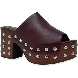 SHUSHOP SHUSHOP Holly Platform Slide Sandal