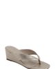 SHUSHOP SHUSHOP Jackie Croc Embossed Wedge Sandal - 1