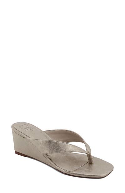 SHUSHOP SHUSHOP Jackie Croc Embossed Wedge Sandal